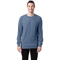 Unisex garment-Dyed Long-Sleeve T-Shirt - BLAcK - S(D0102H7DEST)