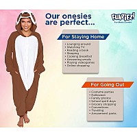 Funziez Adult Onesie Halloween Costume Animal And Sea Creature Plush One Piece Cosplay Suit For Adults Men And Women