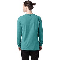 Unisex garment-Dyed Long-Sleeve T-Shirt - BLAcK - S(D0102H7DEQJ)