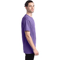 Mens garment-Dyed T-Shirt - BLAcK - S(D0102H7DA12)