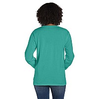 Unisex garment-Dyed Long-Sleeve T-Shirt with Pocket - NEW RAILROAD - S(D0102H7YT7P)