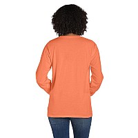 Unisex garment-Dyed Long-Sleeve T-Shirt with Pocket - NEW RAILROAD - S(D0102H7YTHJ)