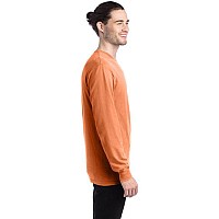 Unisex garment-Dyed Long-Sleeve T-Shirt - BLAcK - S(D0102H7DEVP)