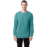 Unisex garment-Dyed Long-Sleeve T-Shirt - BLAcK - S(D0102H7DEI6)