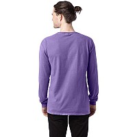 Unisex garment-Dyed Long-Sleeve T-Shirt - BLAcK - S(D0102H7DE9P)