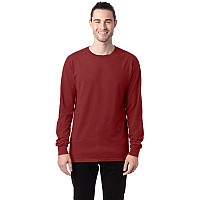 Unisex garment-Dyed Long-Sleeve T-Shirt - BLAcK - S(D0102H7DES6)