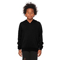 Youth Sponge Fleece Pullover Hooded Sweatshirt - BLAcK - S(D0102H7W37J)