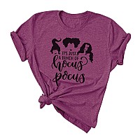 Hocus Pocus Sanderson Sisters Shirt Women Funny Halloween Movies Tshirts M Purple2