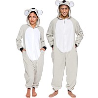 Funziez Slim Fit Adult Onesie Animal Halloween Costume Plush Fruit One Piece Cosplay Suit For Women And Men