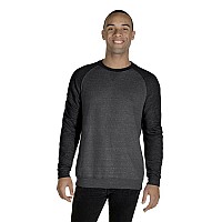 Adult Snow Heather French Terry crewneck Sweatshirt - ROYAL SNOW HTHR - XL(D0102H7MQ06)