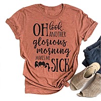 Oh Look Another Morning Makes Me Sick Hocus Pocus Sanderson Sisters Funny Halloween Tshirt S Orange3