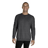 Adult Snow Heather French Terry crewneck Sweatshirt - ROYAL SNOW HTHR - XL(D0102H7MQ92)