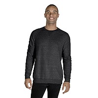 Adult Snow Heather French Terry crewneck Sweatshirt - ROYAL SNOW HTHR - XL(D0102H7MQJJ)