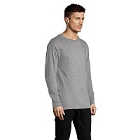 Mens 52 oz comfortSoft cotton Long-Sleeve T-Shirt - WHITE - S(D0102H7Y3D8)