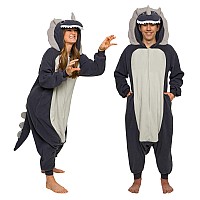 Funziez Adult Onesie Halloween Costume Animal And Sea Creature Plush One Piece Cosplay Suit For Adults Men And Women