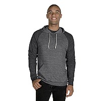 Adult Snow Heather Raglan Hooded Sweatshirt - FRST gRN SNW HTH - S(D0102H7M6A2)