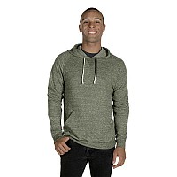 Adult Snow Heather Raglan Hooded Sweatshirt - FRST gRN SNW HTH - S(D0102H7M6HJ)