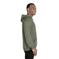 Adult Snow Heather Raglan Hooded Sweatshirt - FRST gRN SNW HTH - S(D0102H7M6HJ)