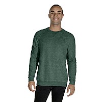 Adult Snow Heather French Terry crewneck Sweatshirt - ROYAL SNOW HTHR - XL(D0102H7MQSP)