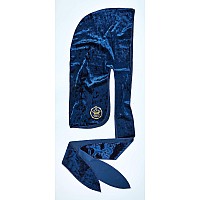 Kiss Red Premium Bow Wow X Power Wave Crushed Velvet Durag Royal Blue