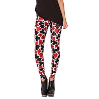 Qzunique Leggings For Women Halloween Fulllength Printed Legging Footless Elastic Yoga Pants Regular And Plus Size