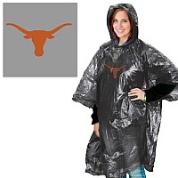 Wincraft NCAA Texas Longhorns Rain Poncho, Team Colors, One Size