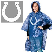 NFL Indianapolis Colts Rain Poncho, Team Colors, One Size