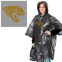 Wincraft NFL Jacksonville Jaguars Rain Poncho, Team Colors, One Size