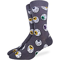 Good Luck Sock Mens Eyeball Halloween Socks Adult Shoe Size 712