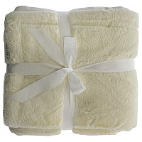 Cariloha Coconut Milk Plush Throw Blanket, 50