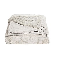 Cariloha Coconut Milk Plush Throw Blanket, 50