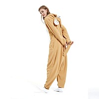 Iii Hhons Kangaroo Onesie Animal Womenmen Adult Costume Halloween Cosplay Pajamas Onesies Christmas For Teen Small