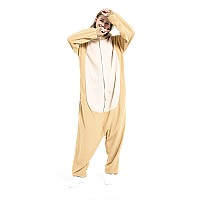 Iii Hhons Sloth Costume Adult Onesie Adult Animal Halloween Cosplay Sleepwear Brown Onesies Christmas