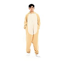 Iii Hhons Sloth Costume Adult Onesie Adult Animal Halloween Cosplay Sleepwear Brown Onesies Christmas