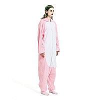 Iii Hhons Onesie Pink Pig Adult Womenmen Animal Costume Halloween Cosplay Sleepwear Onesies Christmas For Teen