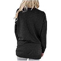 Halloween Sweatshirts For Women Happy Fall Yall Crewneck Casual Cute Loose Fitting Fall Tops T Shirt With Pocketsblackxlarge