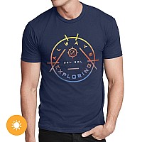 Del Sol Color Changing Crew Tee - Indigo, Size S