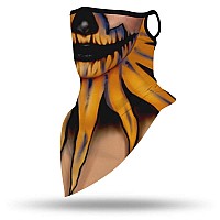 Halloween Mask Scary Mask Halloween Masks For Adults Skull Mask Pumpkin Skeleton Neck Gaiter Face Mask Covering Ear Loop Hole Tr