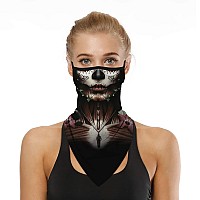 Halloween Mask Scary Mask Halloween Masks For Adults Skull Mask Skeleton Bandana Neck Gaiter Face Mask Covering Ear Loop Hole Tr