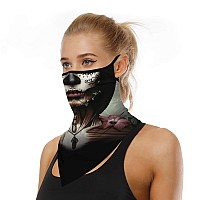 Halloween Mask Scary Mask Halloween Masks For Adults Skull Mask Skeleton Bandana Neck Gaiter Face Mask Covering Ear Loop Hole Tr