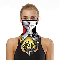 Yayourel Halloween Mask Scary Mask Halloween Masks For Adults Skull Mask Skeleton Bandana Neck Gaiter Face Mask Covering Ear Loo