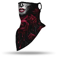 Yayourel Halloween Mask Scary Mask Halloween Masks For Adults Skull Mask Skeleton Bandana Neck Gaiter Face Mask Covering Ear Loo