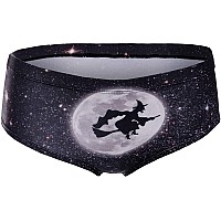 Awesometivity Funny Womens Hipster Panties Halloween Boo Basketbad Witch Xs