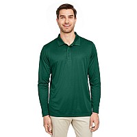 Mens Zone Performance Long Sleeve Polo - BLAcK - XS(D0102H7ZKVT)