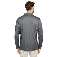 Mens Zone Performance Long Sleeve Polo - BLAcK - XS(D0102H7ZK88)