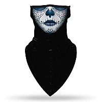 Yayourel Halloween Mask Scary Mask Halloween Masks For Adults Skull Mask Skeleton Bandana Neck Gaiter Face Mask Covering Ear Loo