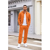 Coofandy Halloween Mens Tracksuit Full Zip Sweatshirt Mens Full Zip Hoodie Jacket Sweatpants For Men