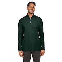 Mens Fusion chromaSoftPique Quarter-Zip - BLAcK - S(D0102H7ZJ3J)