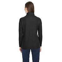 Ladies Fusion chromaSoftPique Quarter-Zip - BLAcK - XS(D0102H7ZcBX)