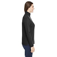 Ladies Fusion chromaSoftPique Quarter-Zip - BLAcK - XS(D0102H7ZcBX)